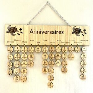 Tableau Anniversaires à personnaliser