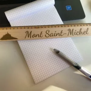 Règle en Hêtre 30cm "Mont Saint-Michel"