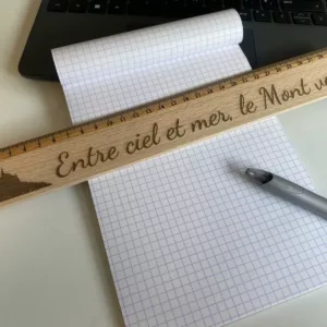 Règle en Hêtre 30cm "Entre ciel et mer ..."