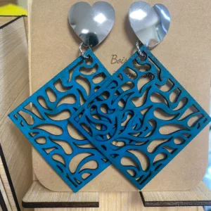 Boucles d'oreilles Clou Coeur Argent