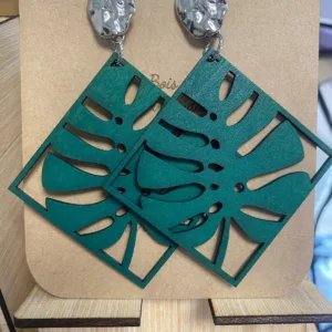 Boucles d'oreilles Clou martelé argent