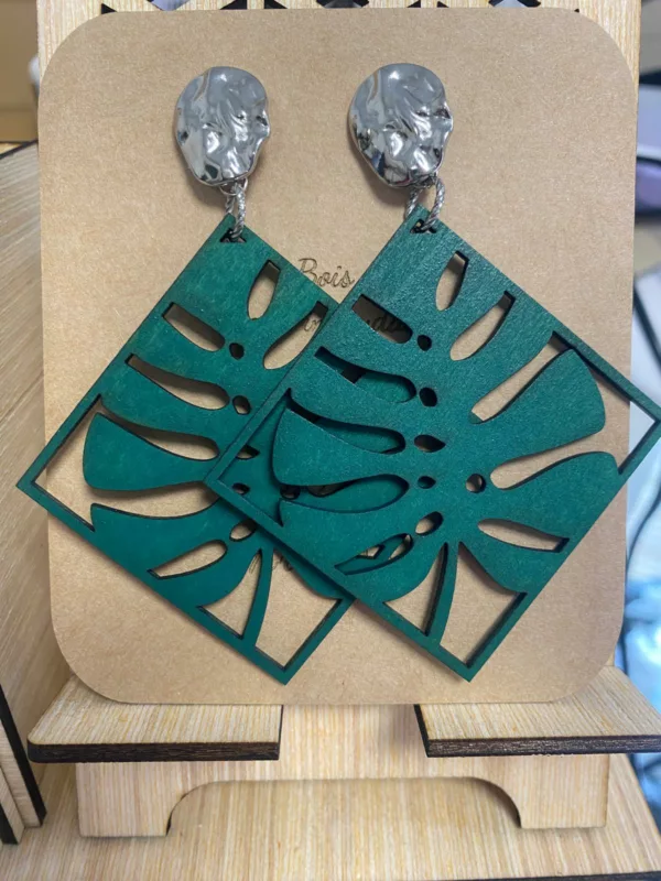 Boucles d'oreilles Clou martelé argent