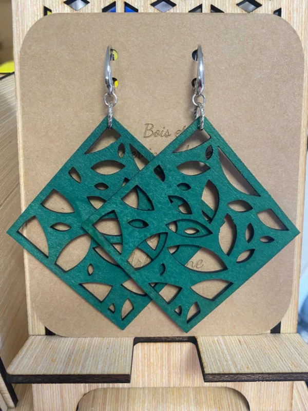 Boucles d'oreilles dormeuse argenté