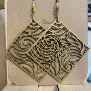 Boucles d'oreilles dormeuse doré