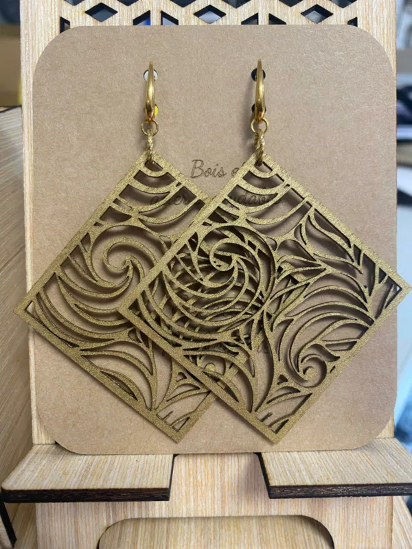 Boucles d'oreilles dormeuse doré