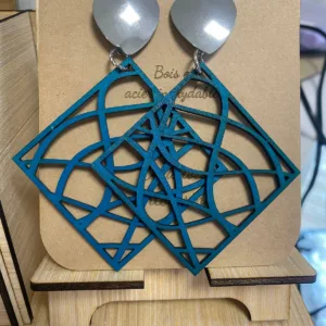 Boucles d'oreilles Clou Coeur Argent
